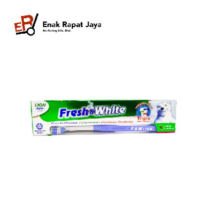 FRESH&WHITE FRESH COOL MINT FOC TOOTHBRUSH [160g]